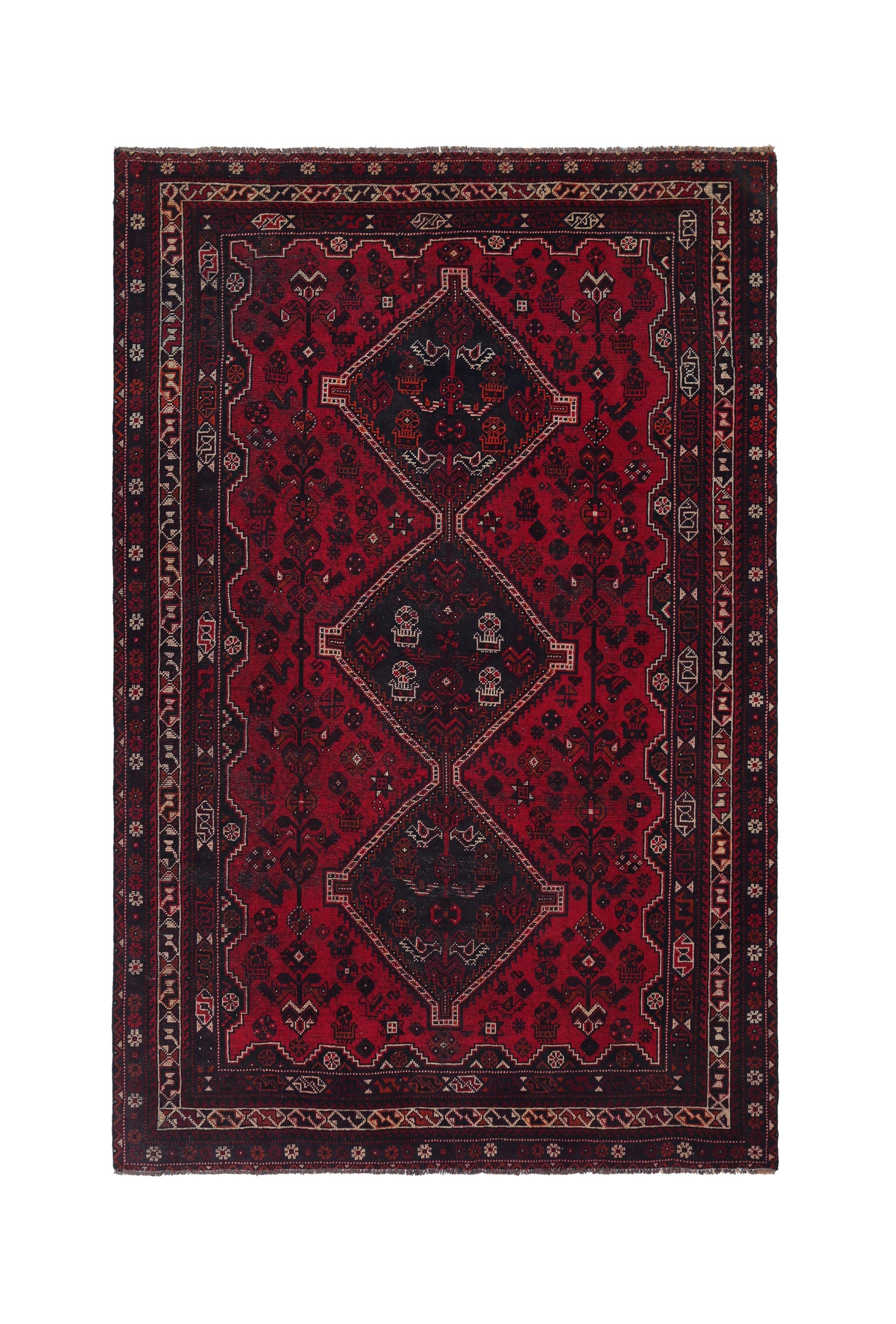 Vintage Persian Shiraz Rug