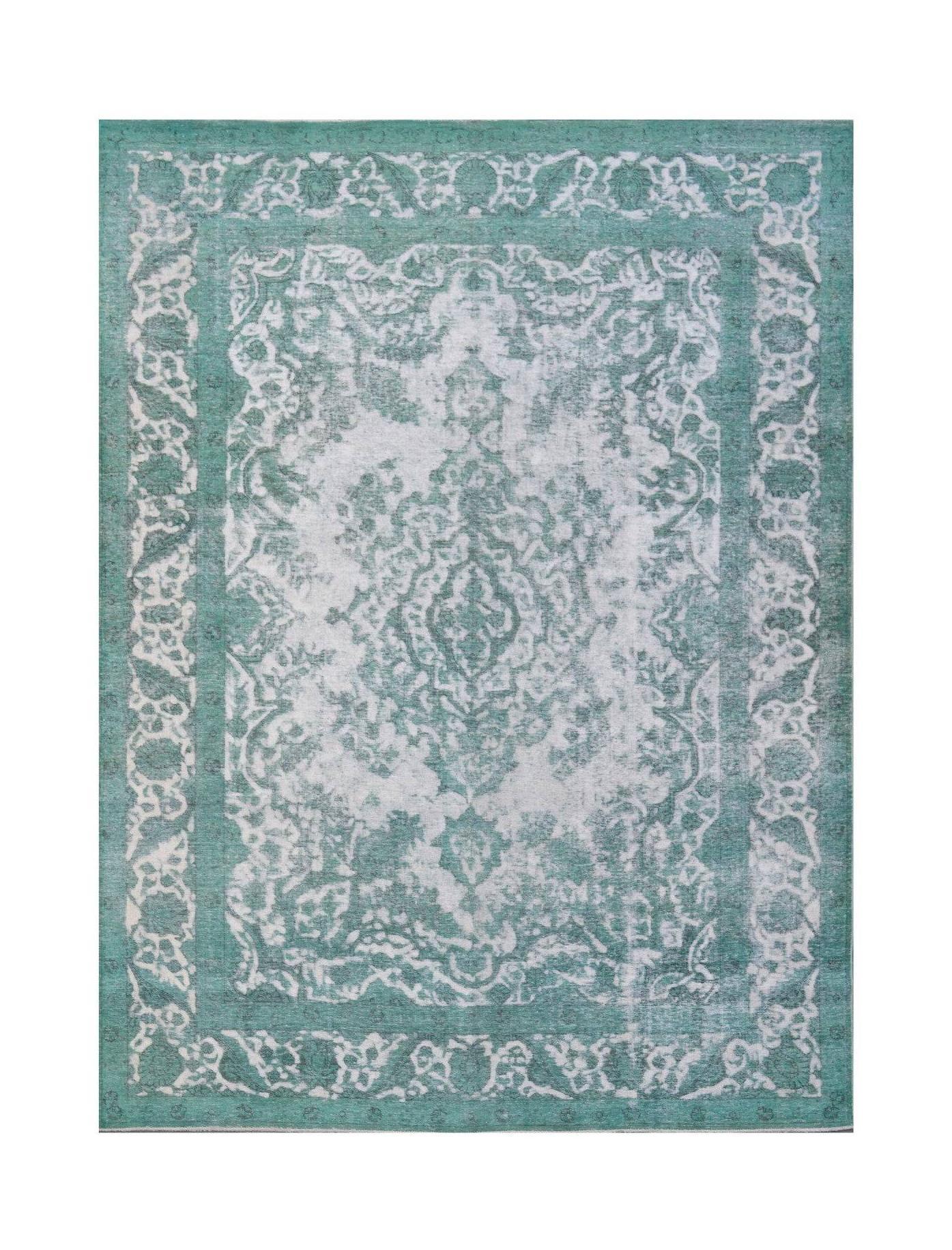 Vintage Persian Tabriz Rug – Overdyed
