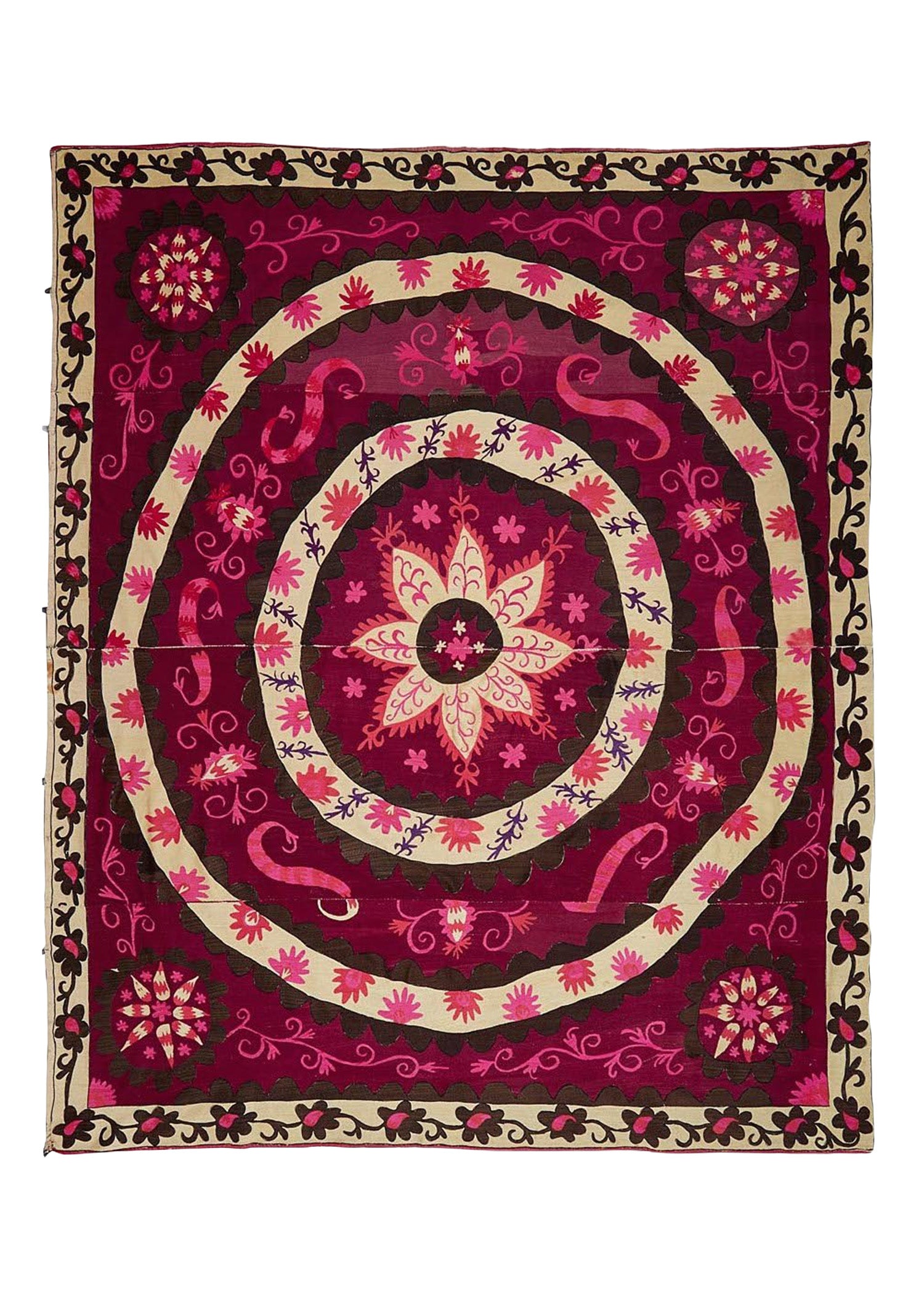 Vintage Silk Uzbek Suzani