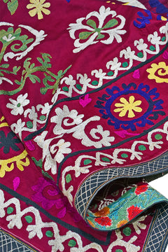 Vintage Silk Uzbek Suzani