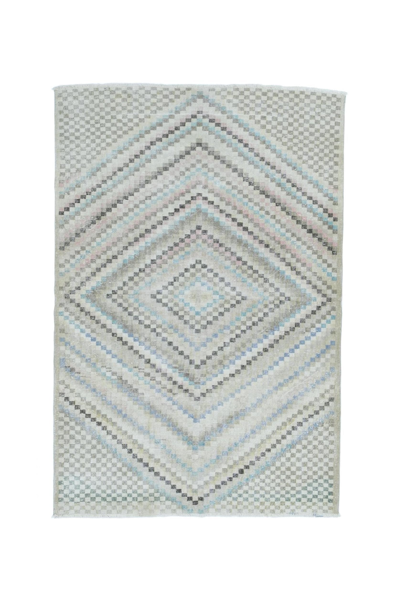 Handmade Vintage Turkish Rug | 275 x 187 cm | 9' x 6'1" - Najaf Rugs