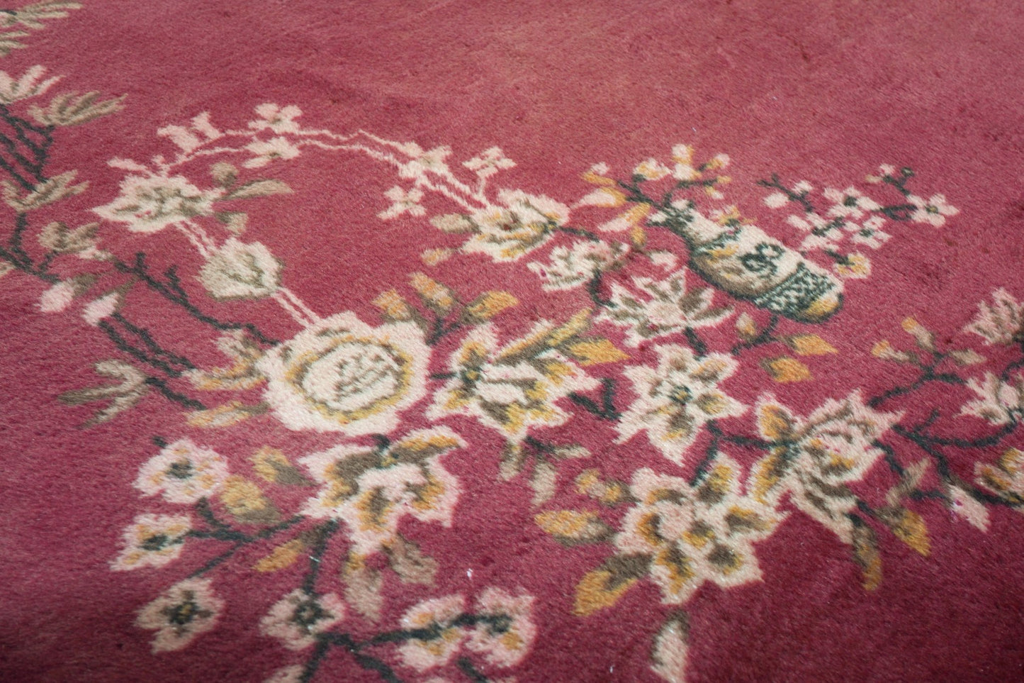 Handmade Vintage Turkish Isparta Rug | 303 x 210 cm | 9'9" x 6'8" - Najaf Rugs