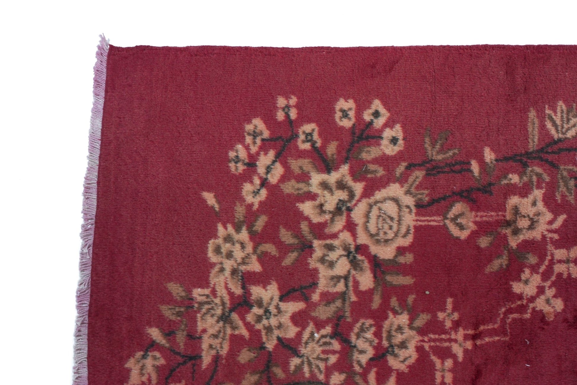 Handmade Vintage Turkish Isparta Rug | 303 x 210 cm | 9'9" x 6'8" - Najaf Rugs