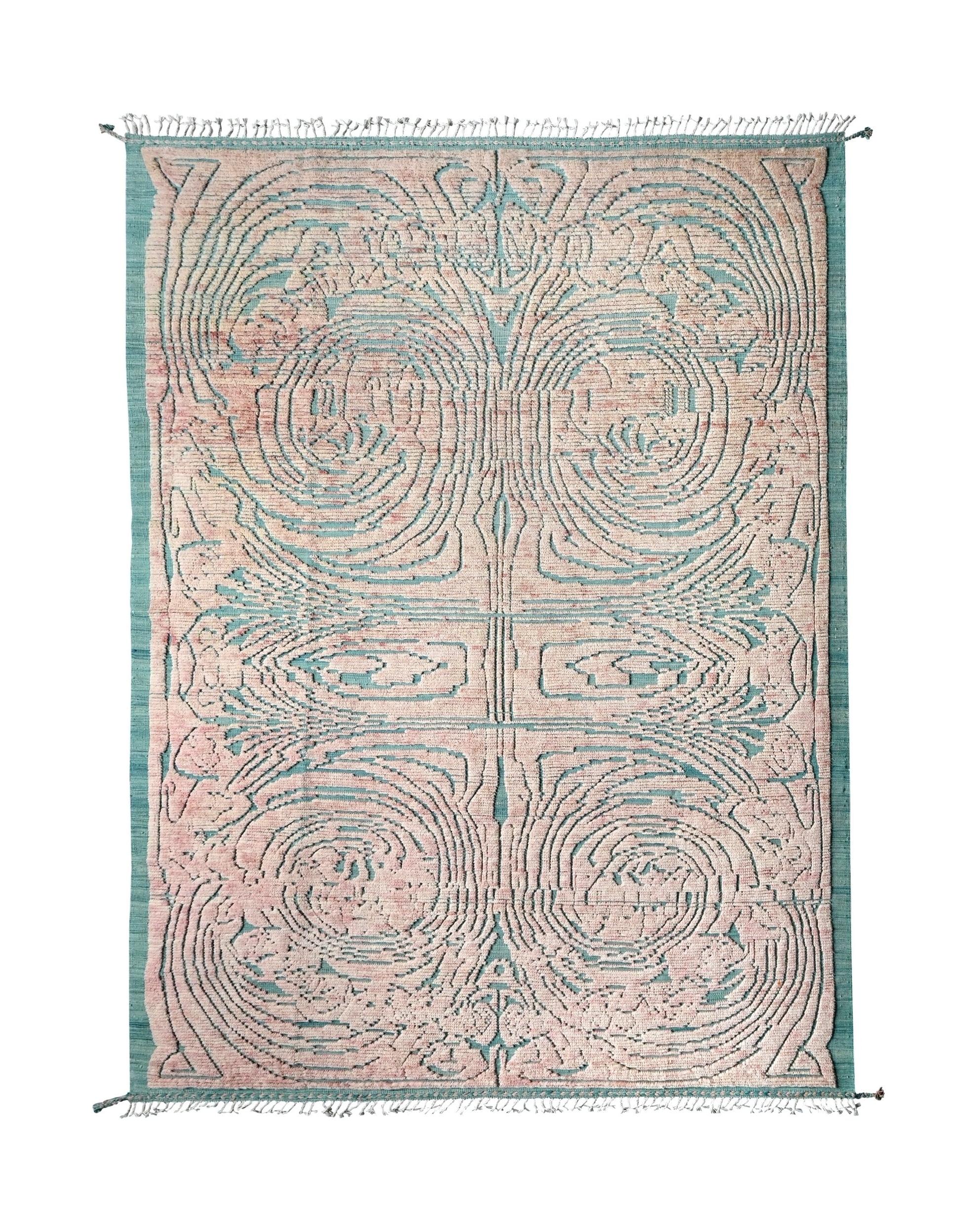 Handknotted Tribal Afghan Berber Rug | 322 x 232 cm | 10'5" x 7'6" - Najaf Rugs & Textile