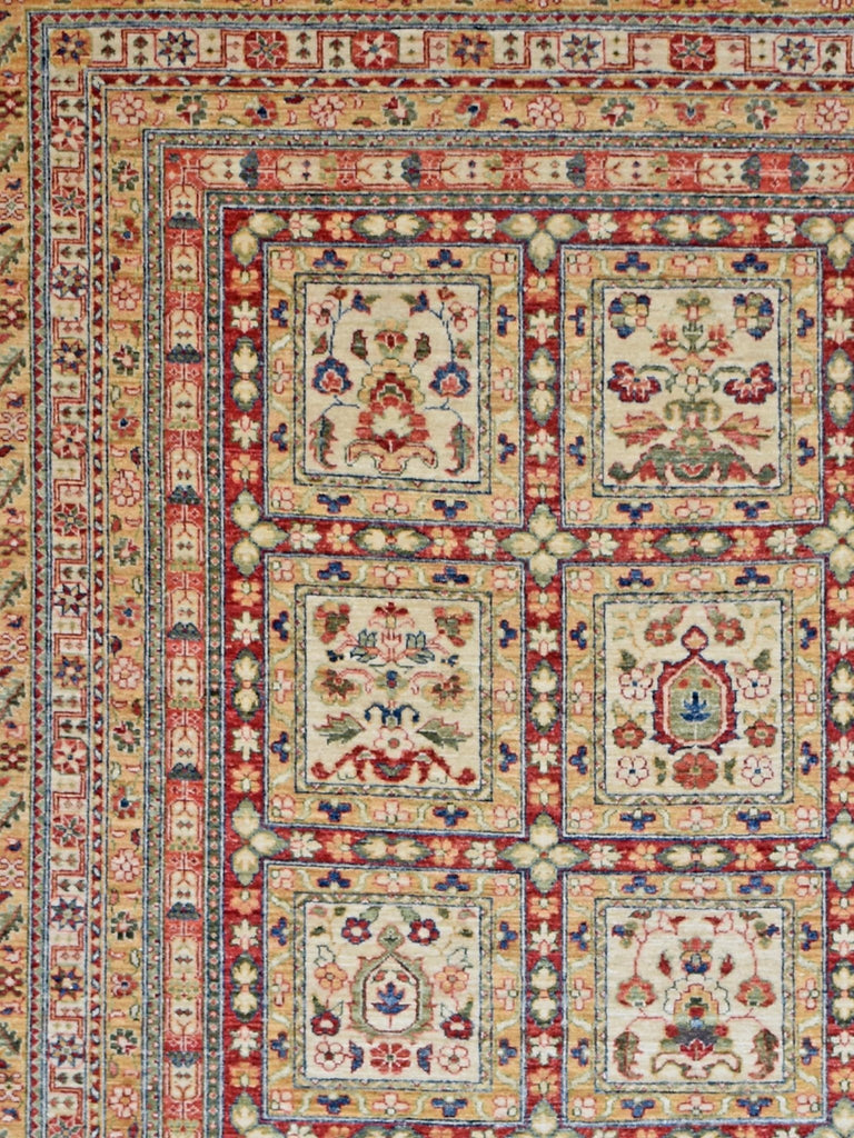 Handmade Afghan Chobi Rug | 285 x 203 cm | 9'3" x 667" - Najaf Rugs & Textile