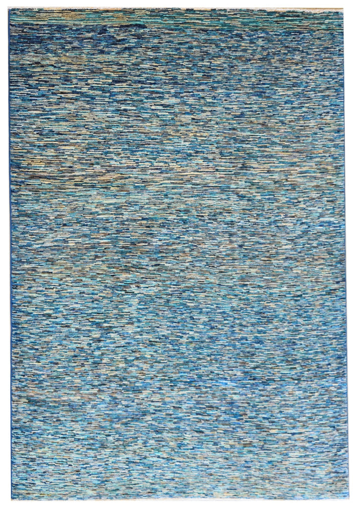 Handmade Afghan Gabbeh Rug | 218 x 162 cm | 7'1" x 5'3" - Najaf Rugs & Textile