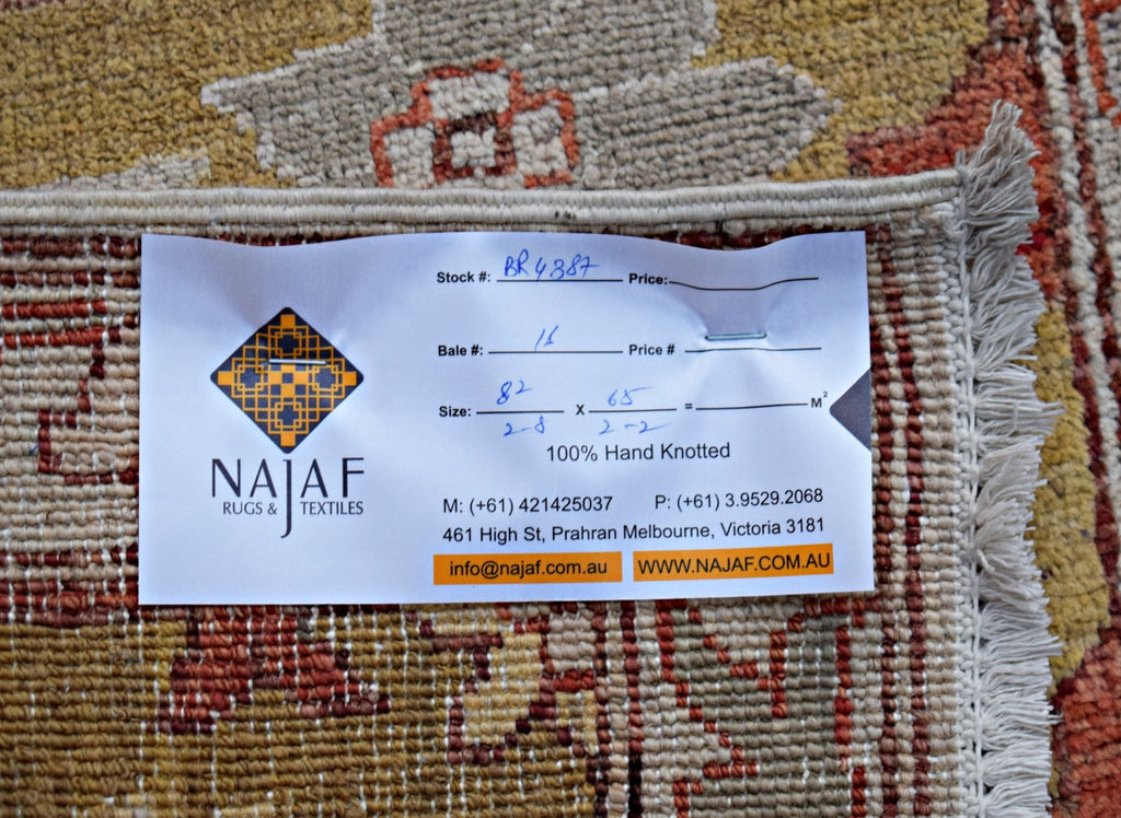 Handmade Mini Afghan Chobi Rug | 82 x 65 cm | 2'8" x 2'2" - Najaf Rugs & Textile