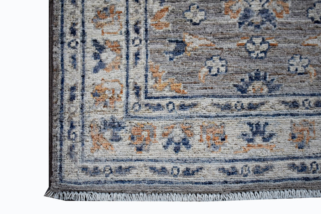 Handmade Mini Afghan Chobi Rug | 88 x 63 cm | 2'11" x 2'1" - Najaf Rugs & Textile