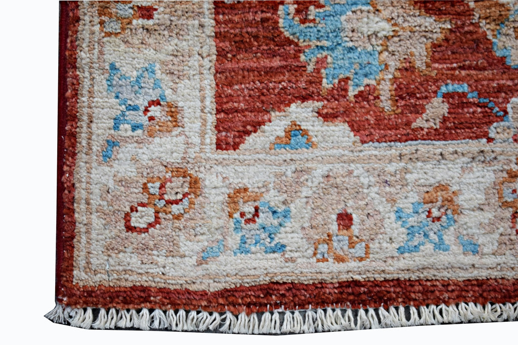 Handmade Mini Afghan Chobi Rug | 89 x 59 cm | 2'11" x 1'11" - Najaf Rugs & Textile