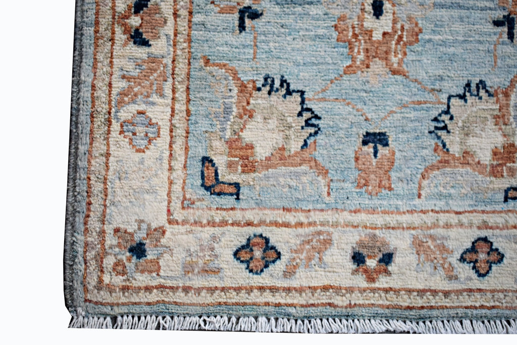 Handmade Mini Afghan Chobi Rug | 89 x 65 cm | 2'11" x 2'2" - Najaf Rugs & Textile