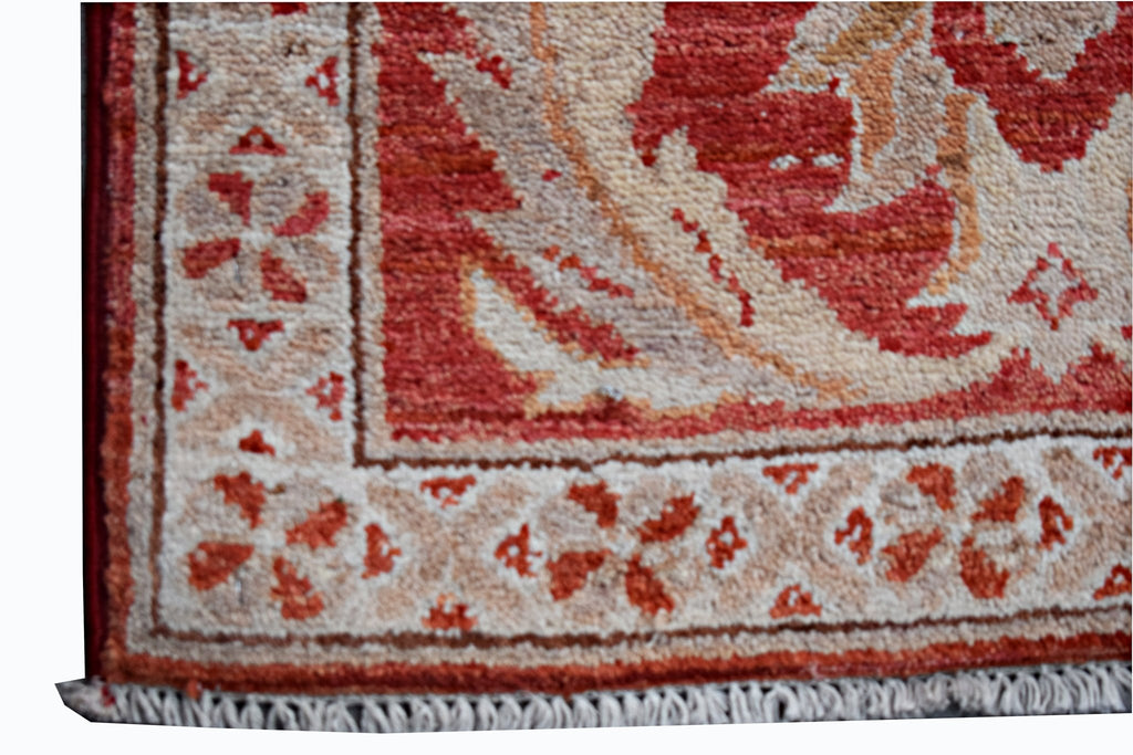 Handmade Mini Afghan Chobi Rug | 91 x 57 cm | 3' x 1'10" - Najaf Rugs & Textile