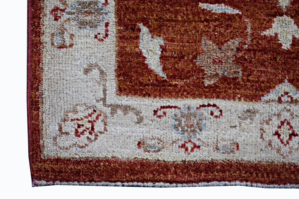 Handmade Mini Afghan Chobi Rug | 94 x 63 cm | 3'2" x 2'1" - Najaf Rugs & Textile
