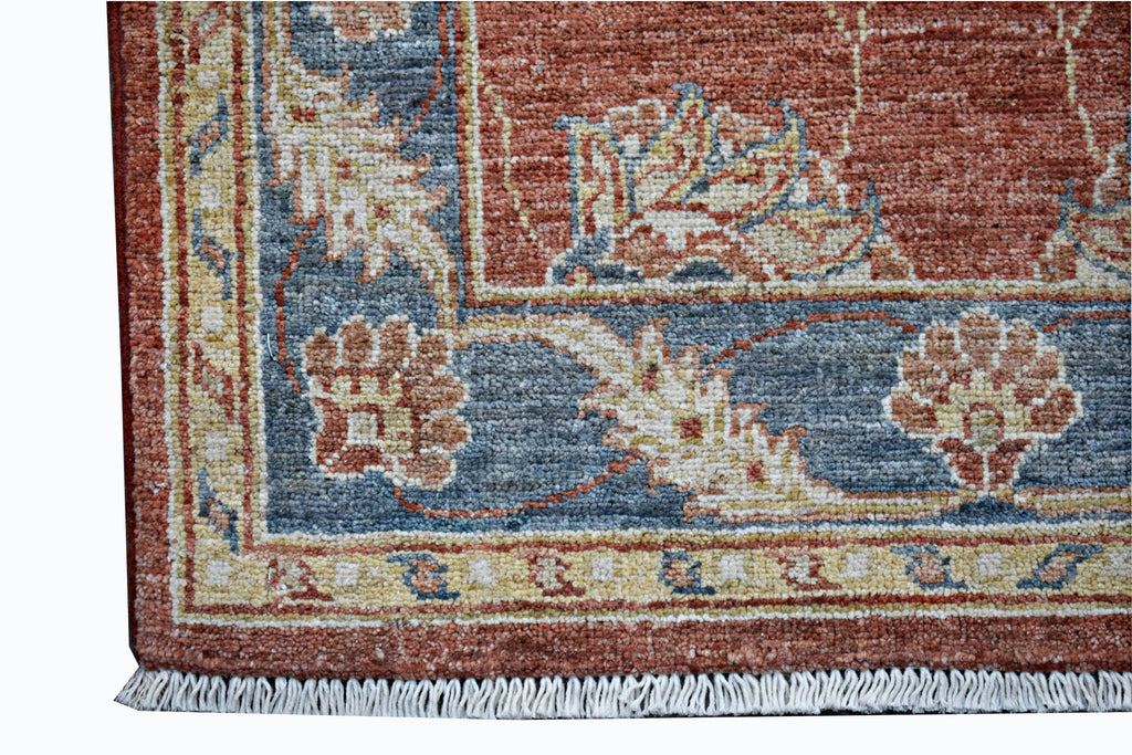 Handmade Mini Afghan Chobi Rug | 97 x 65 cm | 3'3" x 2'2" - Najaf Rugs & Textile
