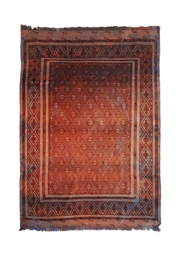 Afghan Mashwani Rug – Overdyed