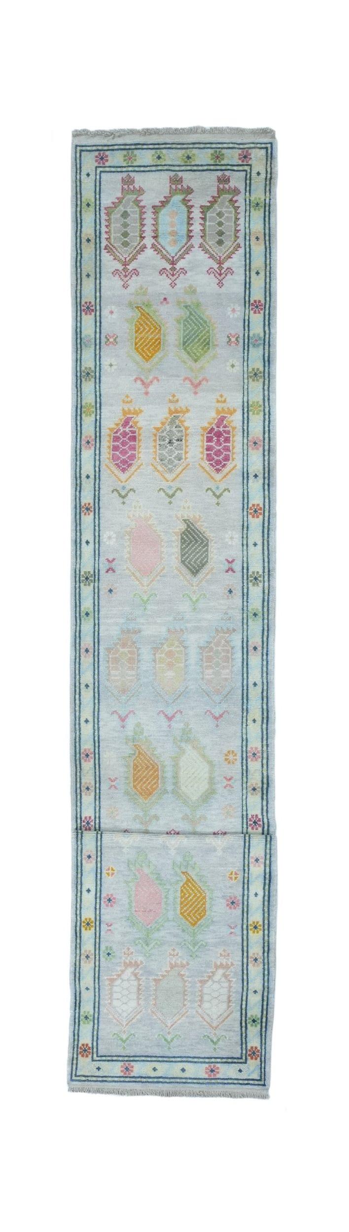 Handmade Turkish Uşak Hallway Runner | 524 x 84 cm | 17'9" x 2'7" - Najaf Rugs