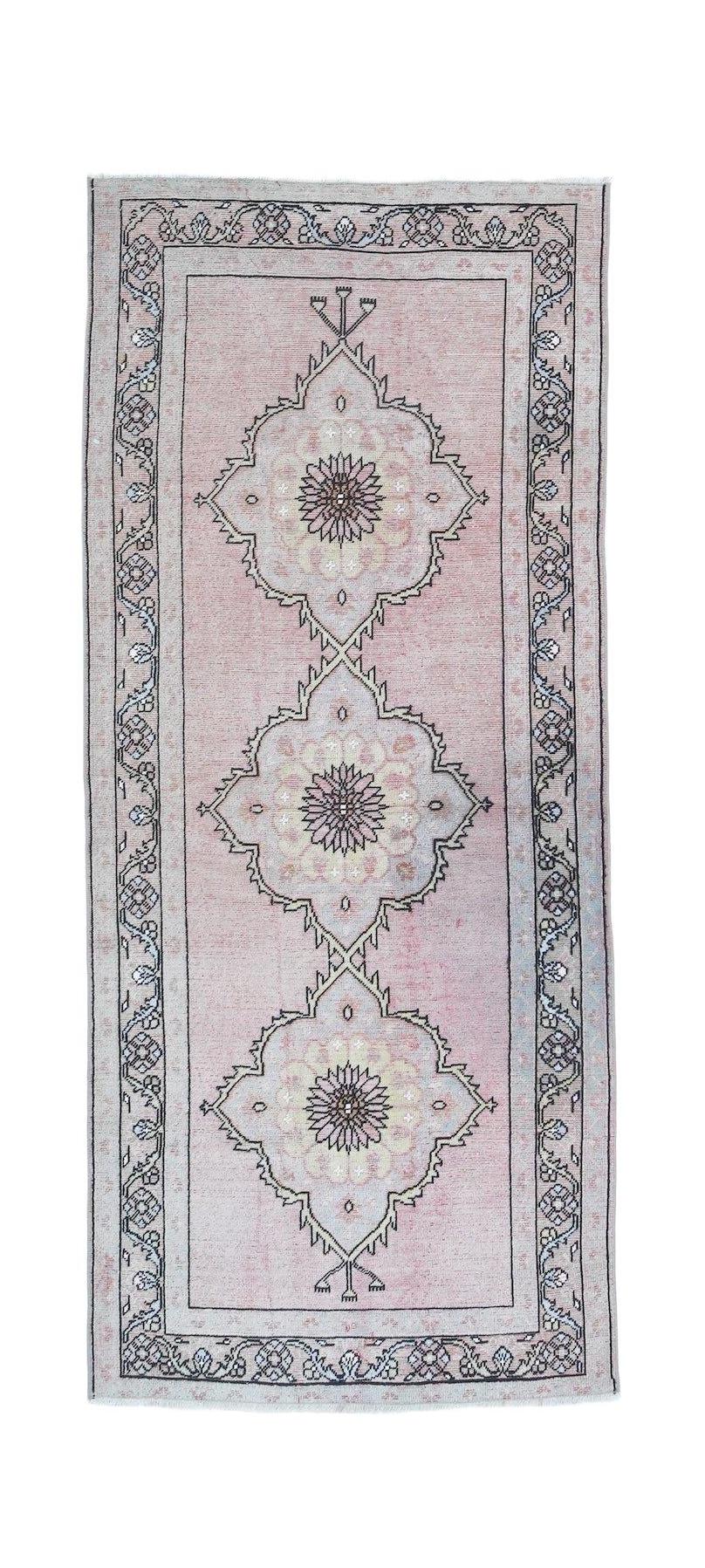 Handmade Vintage Turkish Anatolian Hallway Runner | 315 x 135 cm | 10'3" x 4'4" - Najaf Rugs