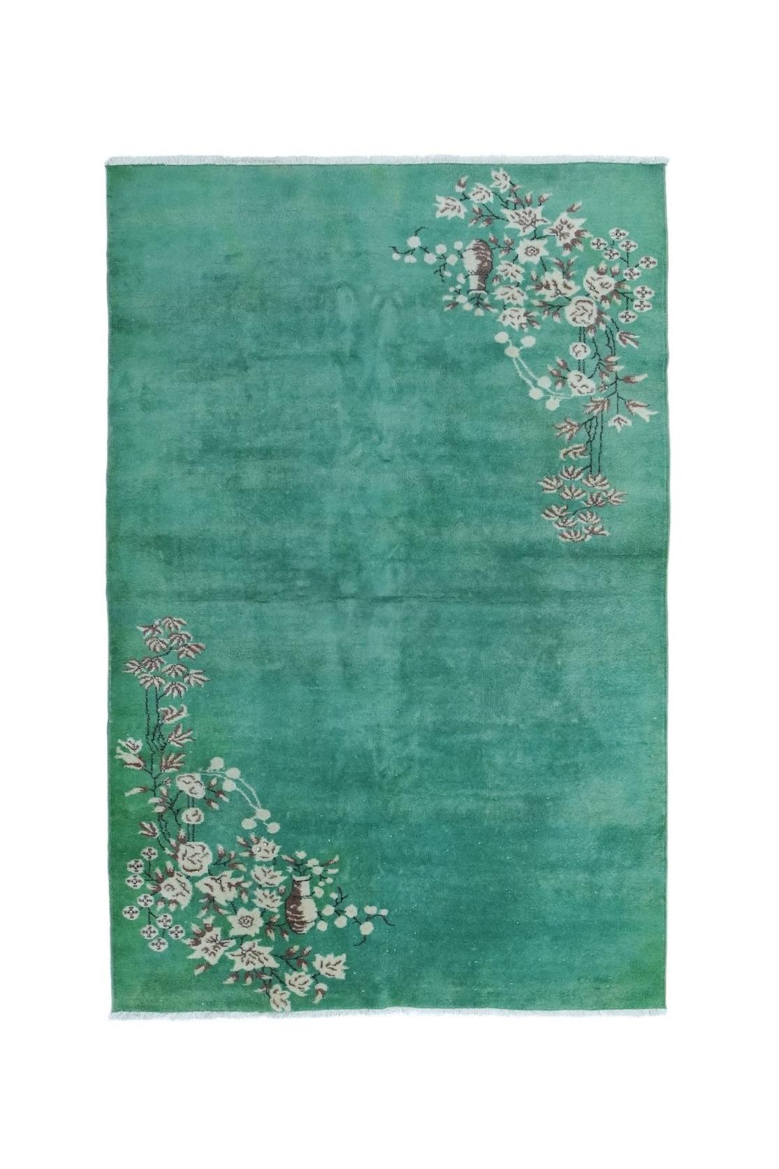 Handmade Vintage Turkish Isparta Rug | 272 x 180 cm | 8'9" x 5'9" - Najaf Rugs