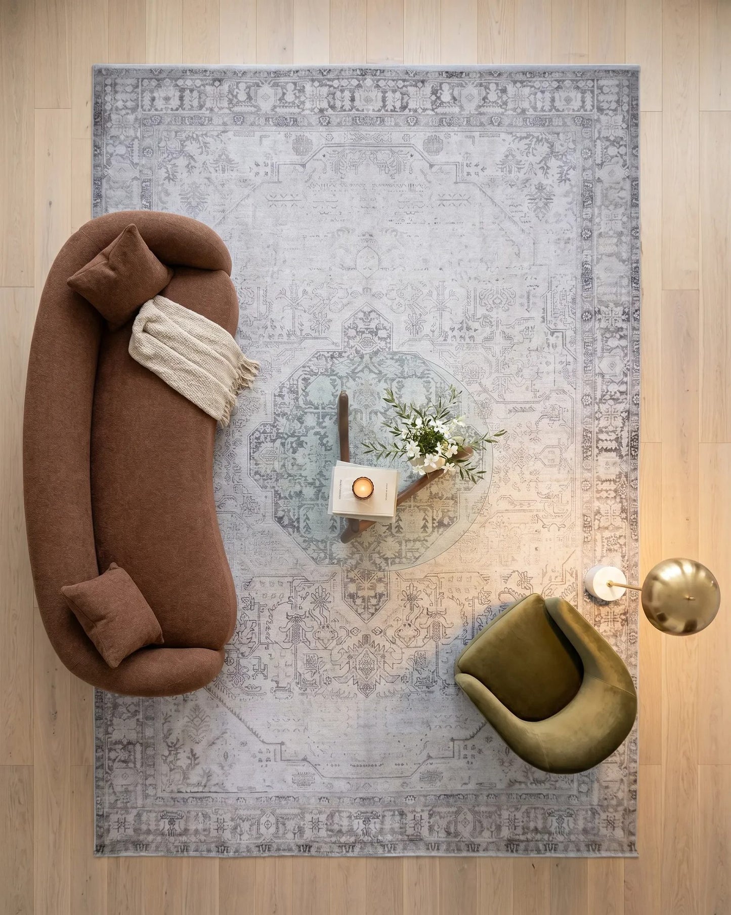 Vintage Persian Tabriz Rug