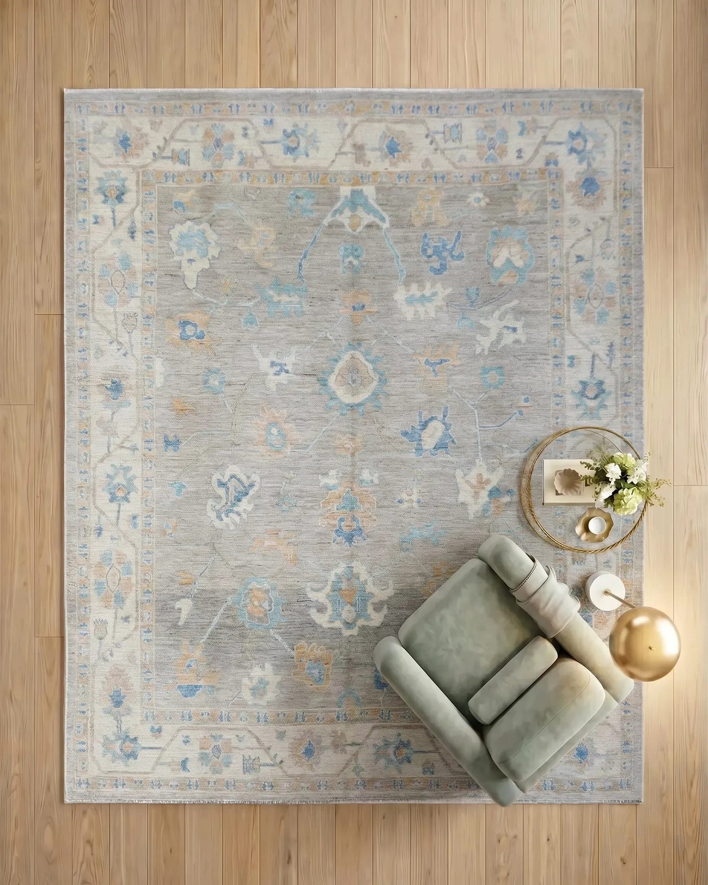 Transitional Oushak Rug