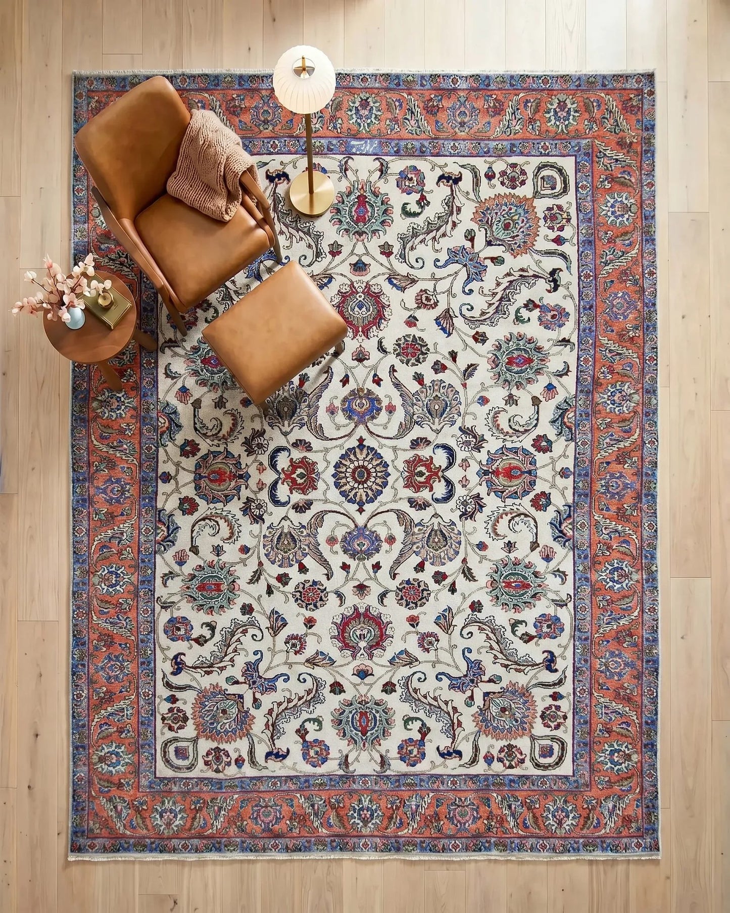 Vintage Persian Tabriz Rug