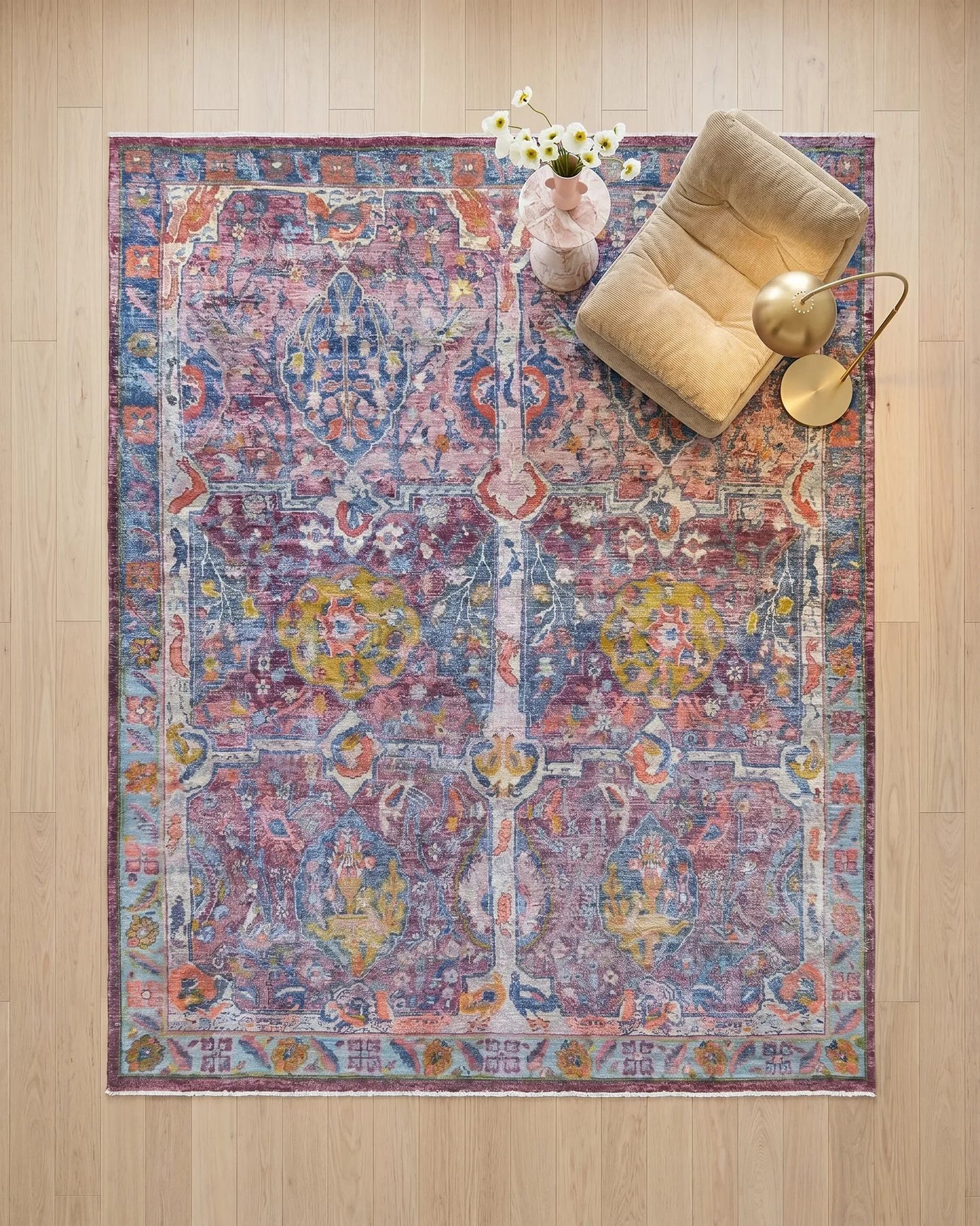 Transitional Afghan Rug – Tree of Life