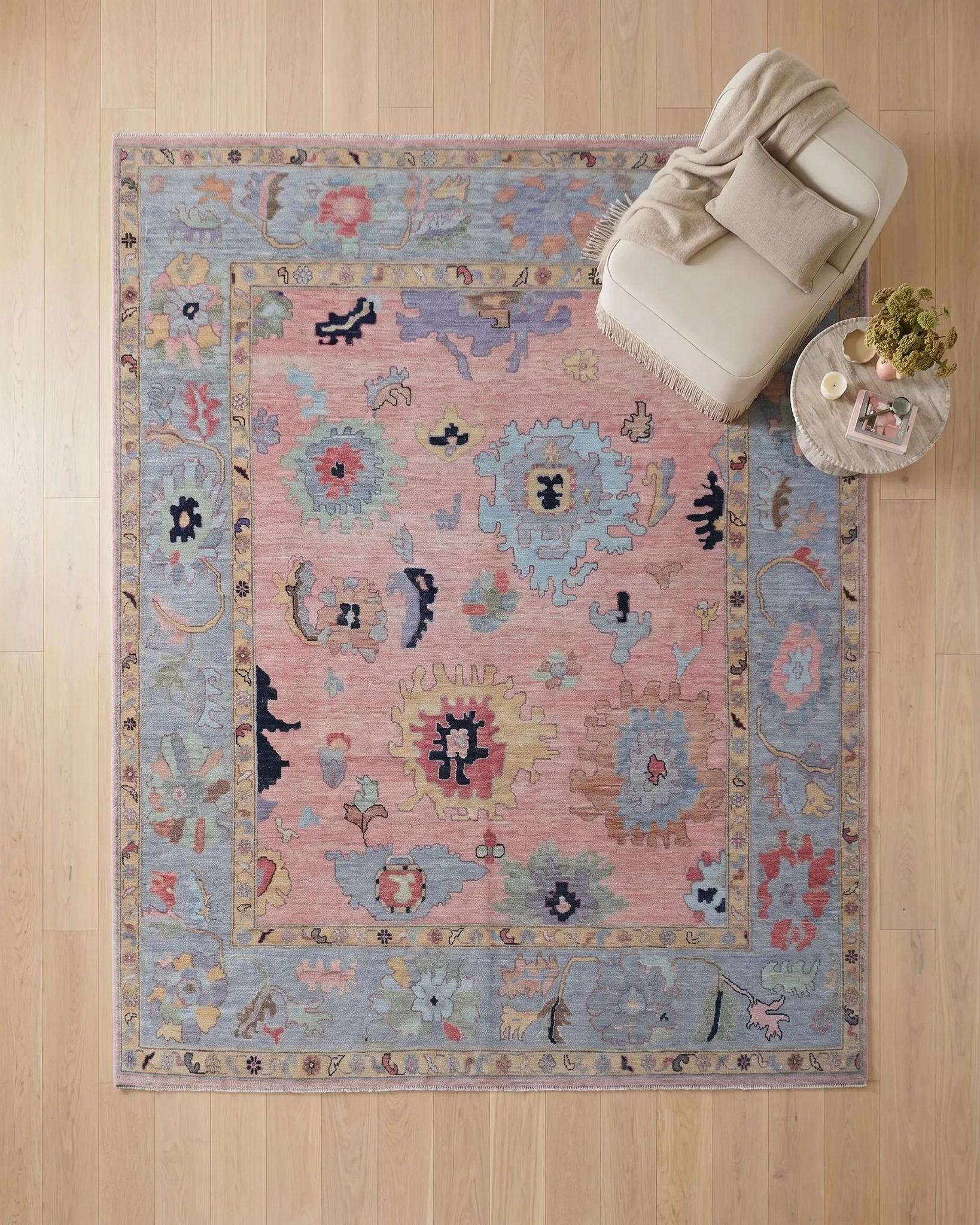 Transitional Oushak Rug
