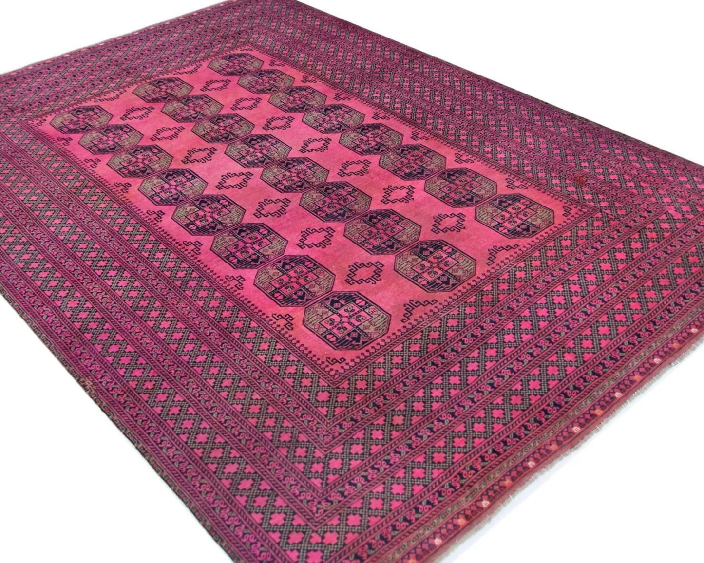 Vintage Turkmen Ersari Rug
