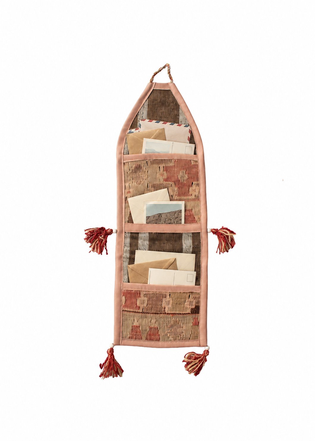 Vintage Turkish Kilim Pocket Hanging