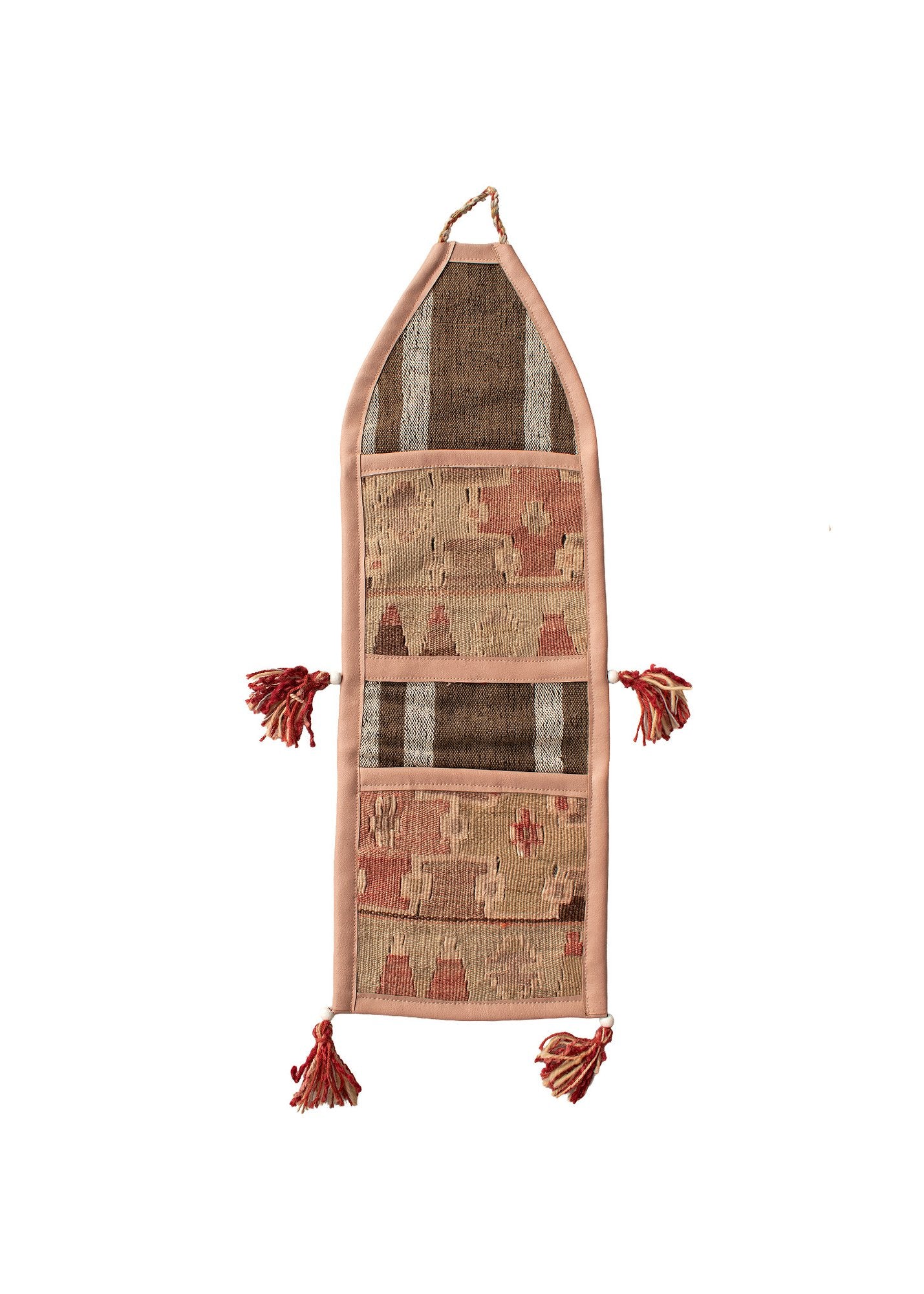 Vintage Turkish Kilim Pocket Hanging