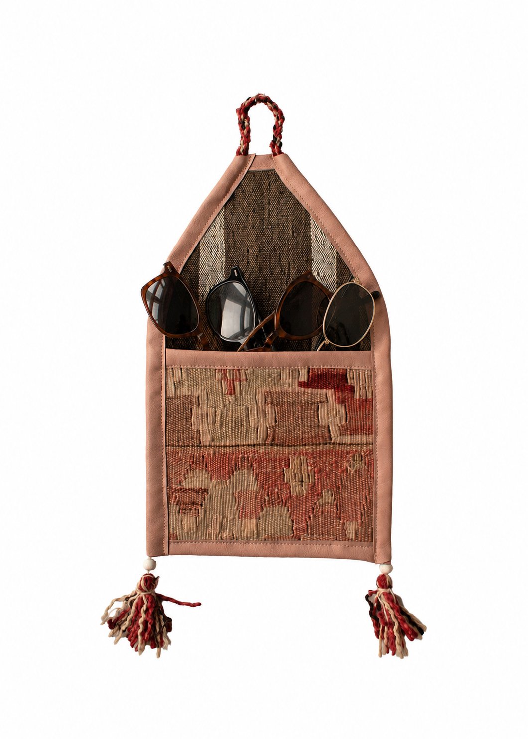 Vintage Turkish Kilim Pocket Hanging
