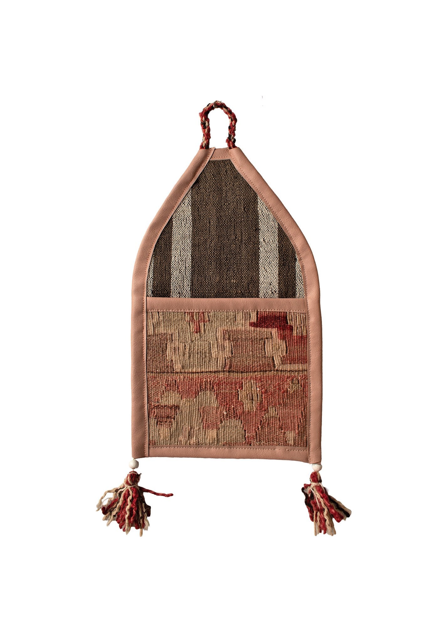 Vintage Turkish Kilim Pocket Hanging