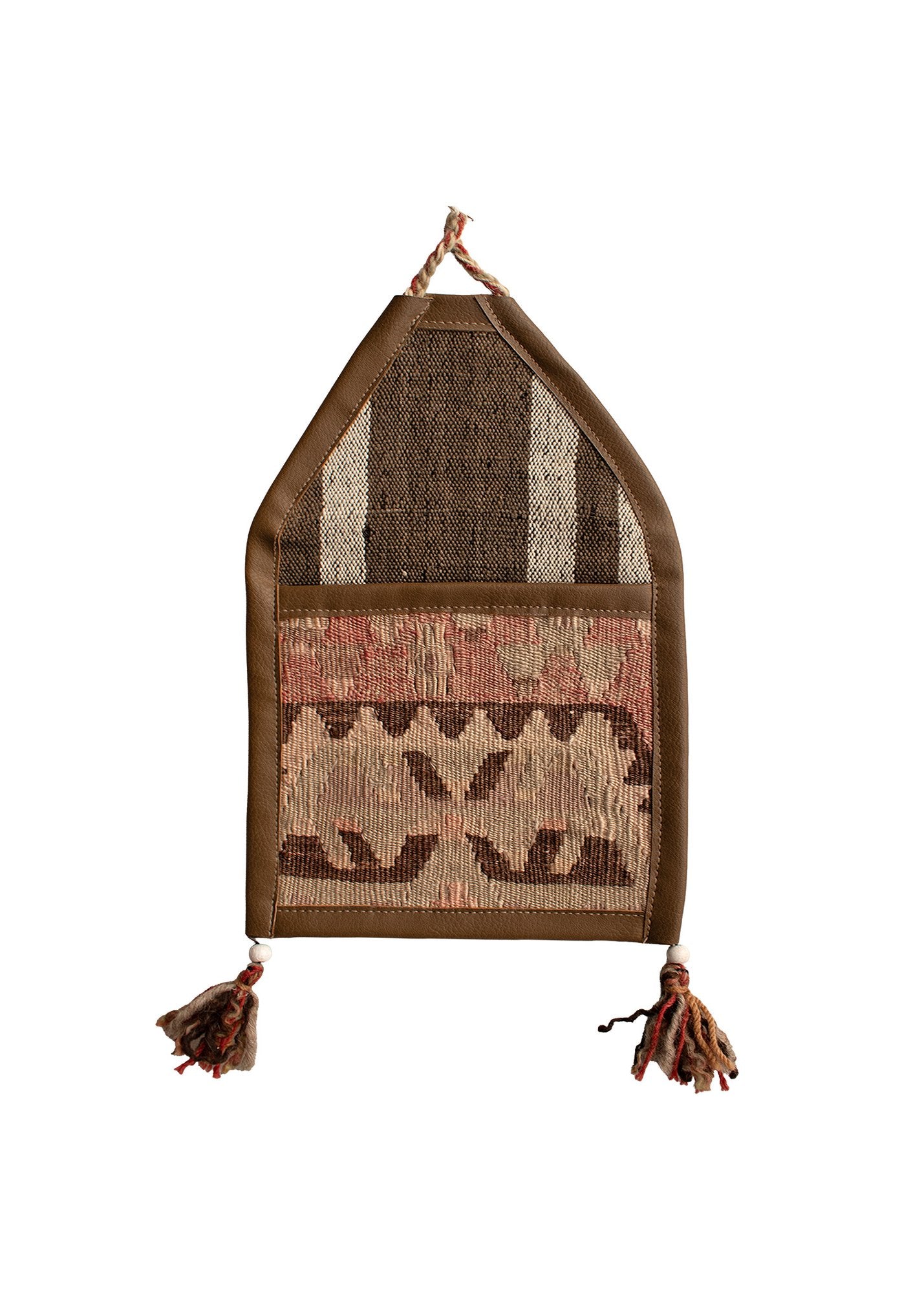 Vintage Turkish Kilim Pocket Hanging