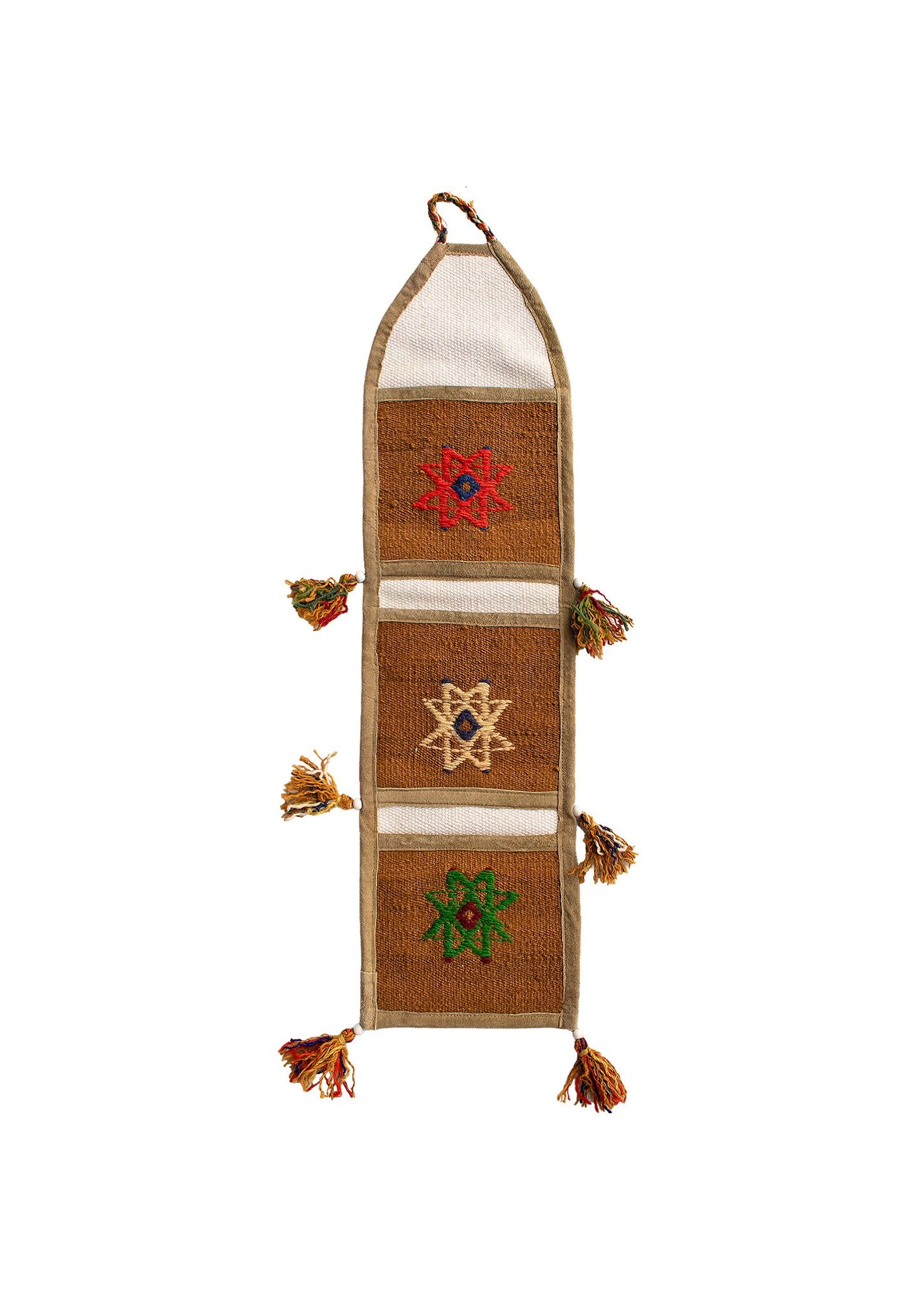 Vintage Turkish Kilim Pocket Hanging