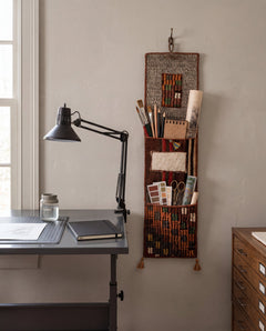 Vintage Turkish Kilim Pocket Hanging