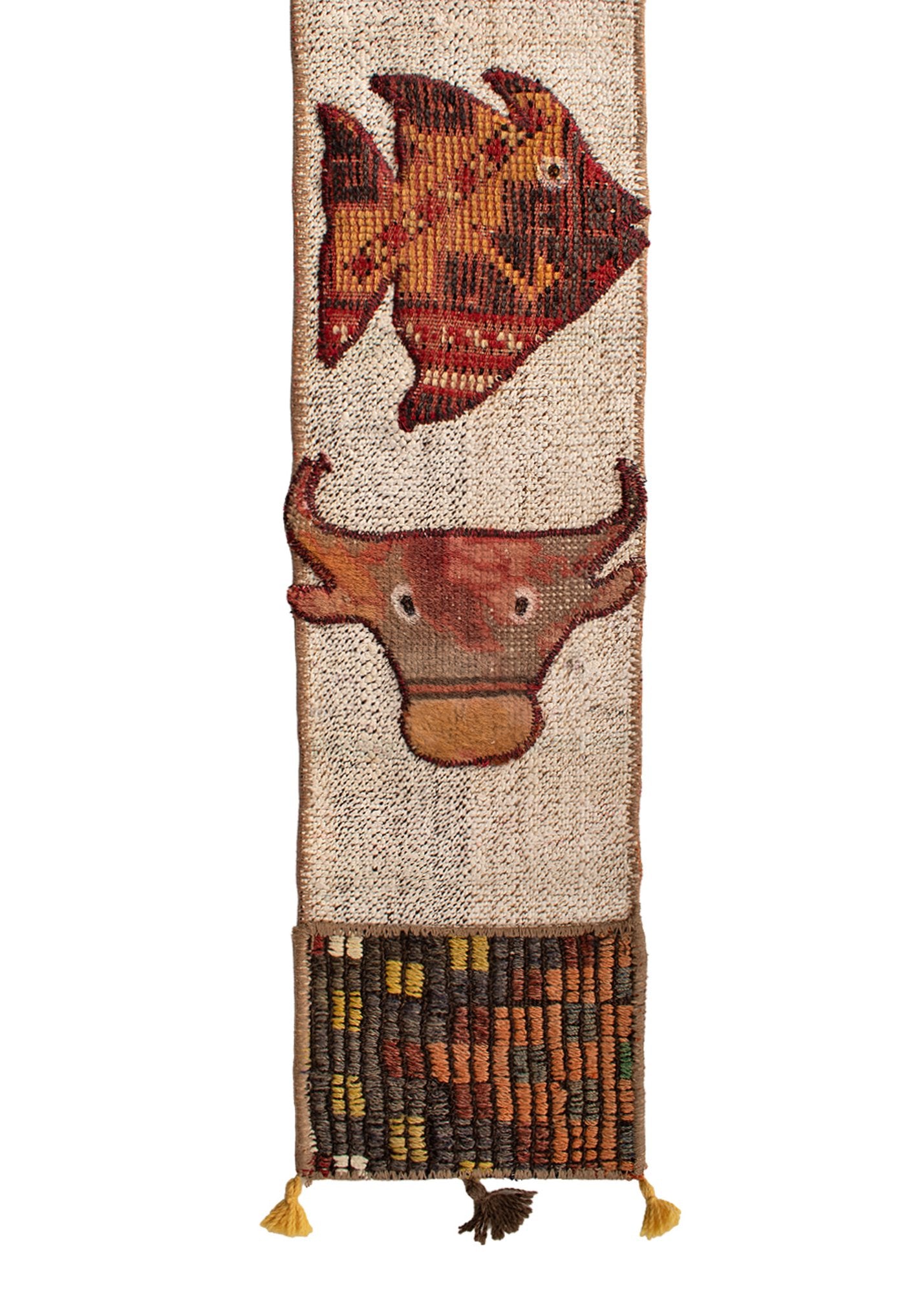 Vintage Turkish Kilim Pocket Hanging