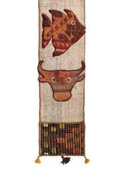 Vintage Turkish Kilim Pocket Hanging