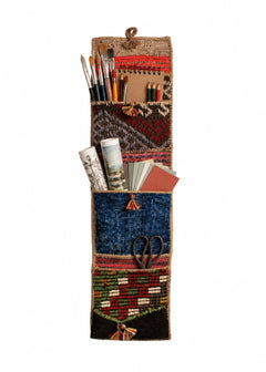 Vintage Turkish Kilim Pocket Hanging