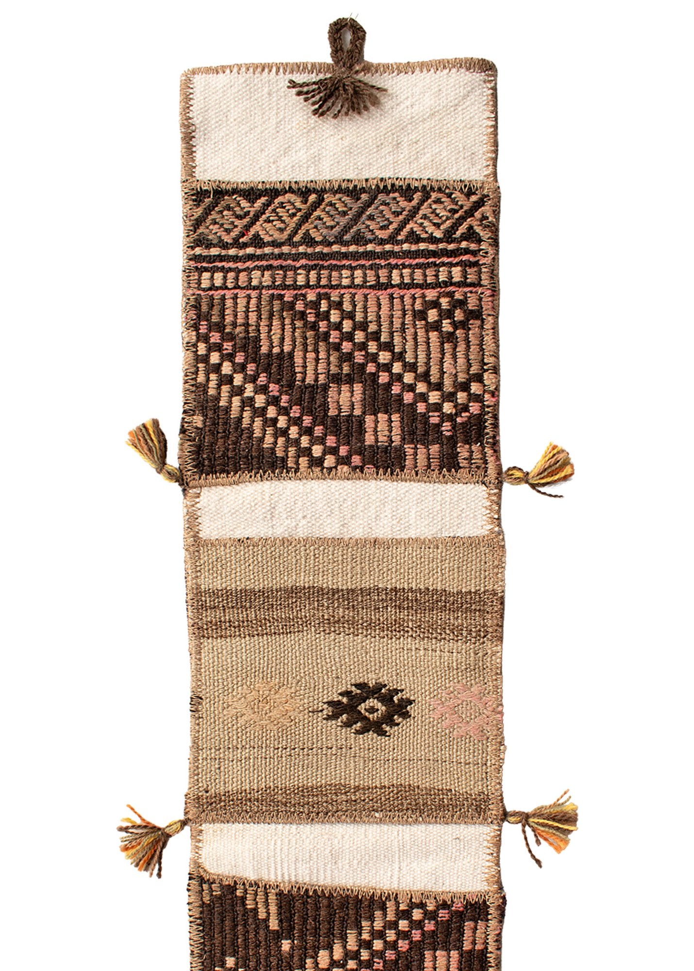 Vintage Turkish Kilim Pocket Hanging