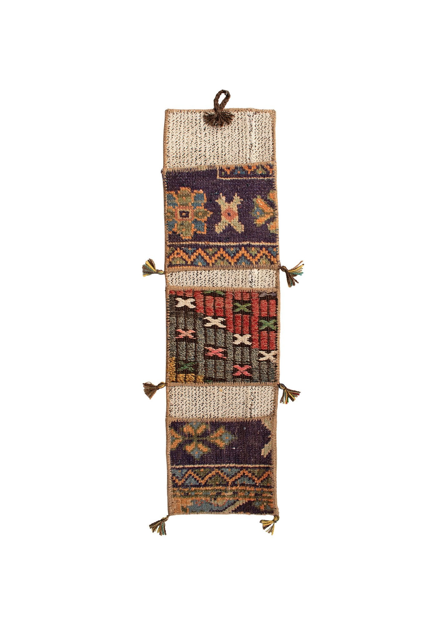 Vintage Turkish Kilim Pocket Hanging