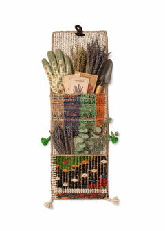 Vintage Turkish Kilim Pocket Hanging