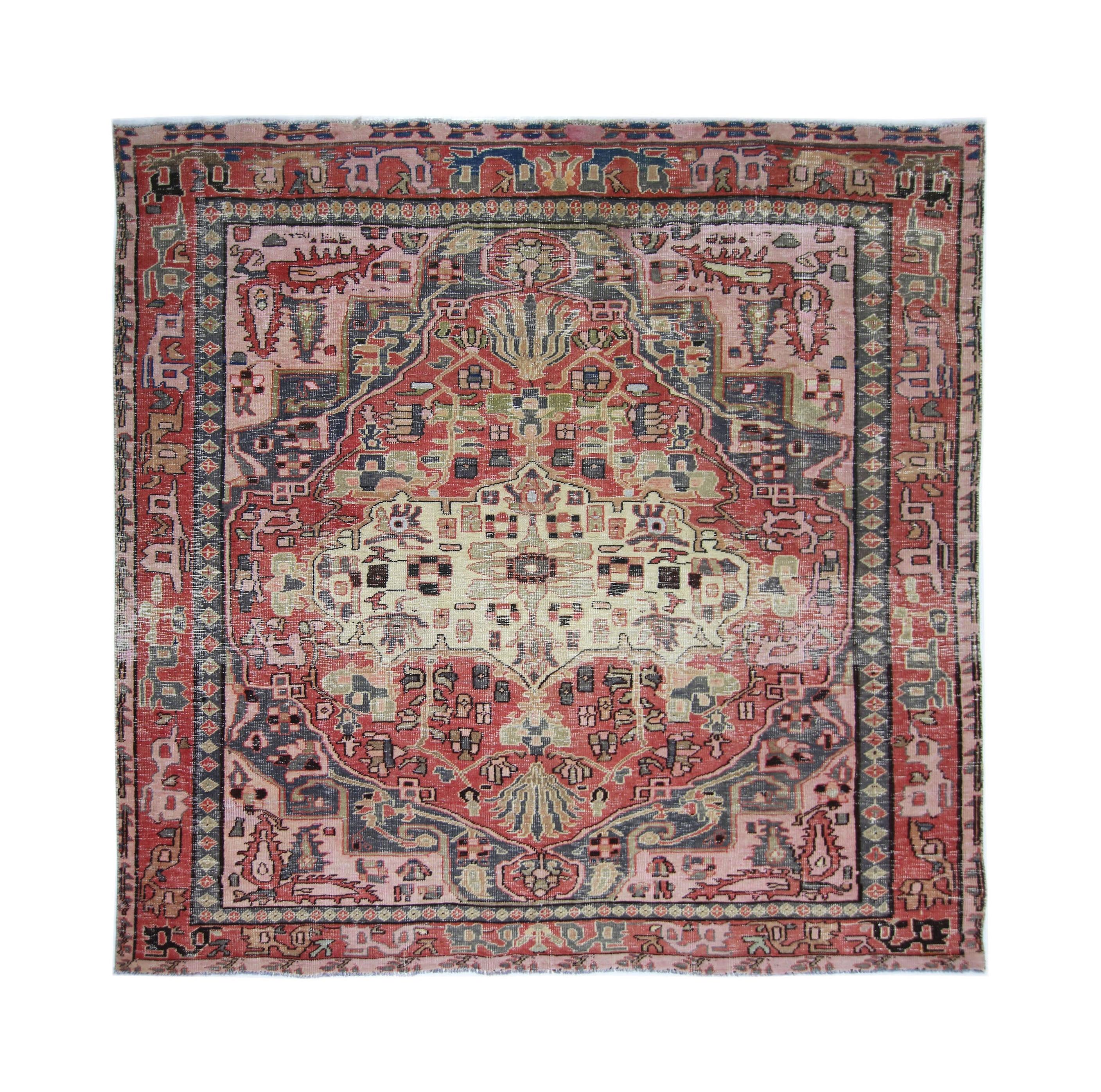 Vintage Persian Bakhtiari Rug