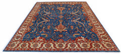 High Quality Handmade Afghan Chobi Rug | 296 x 249 cm | 9'9" x 8'2" - Najaf Rugs & Textile