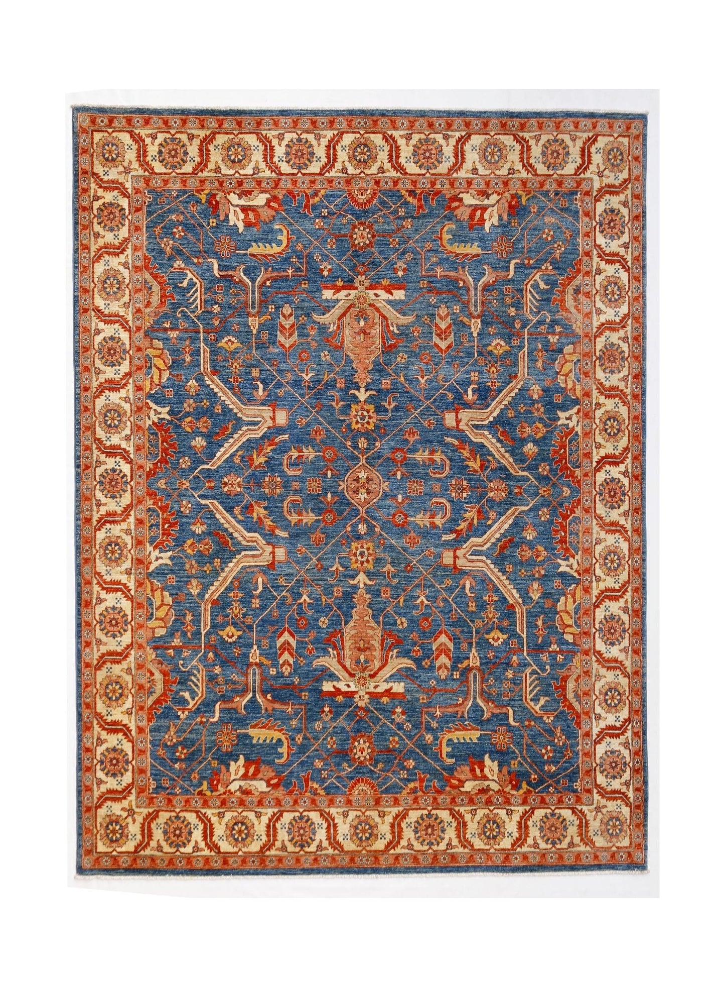 High Quality Handmade Afghan Chobi Rug | 296 x 249 cm | 9'9" x 8'2" - Najaf Rugs & Textile