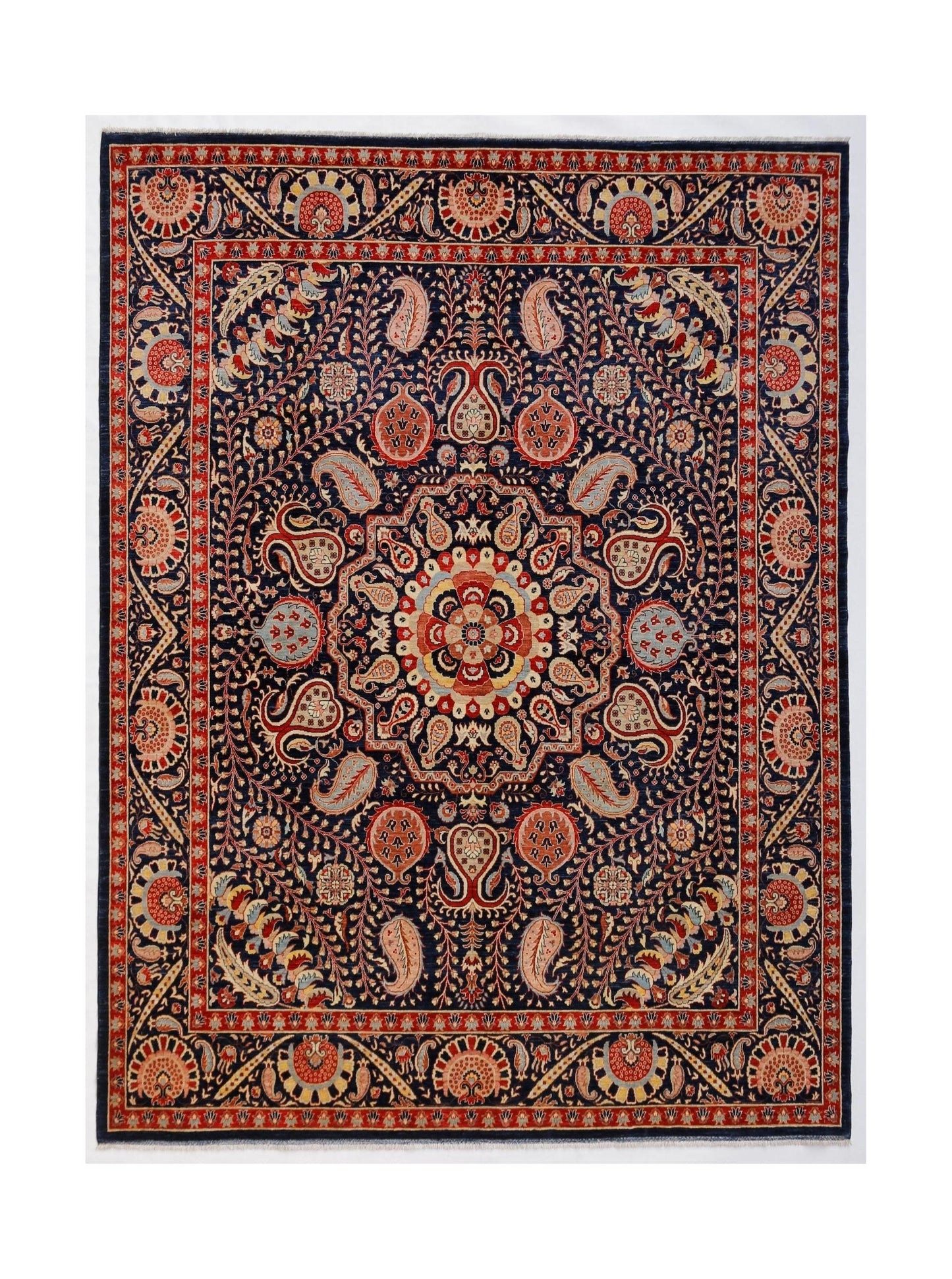 High Quality Handmade Afghan Chobi Rug | 300 x 245 cm | 9'10" x 8'1" - Najaf Rugs & Textile
