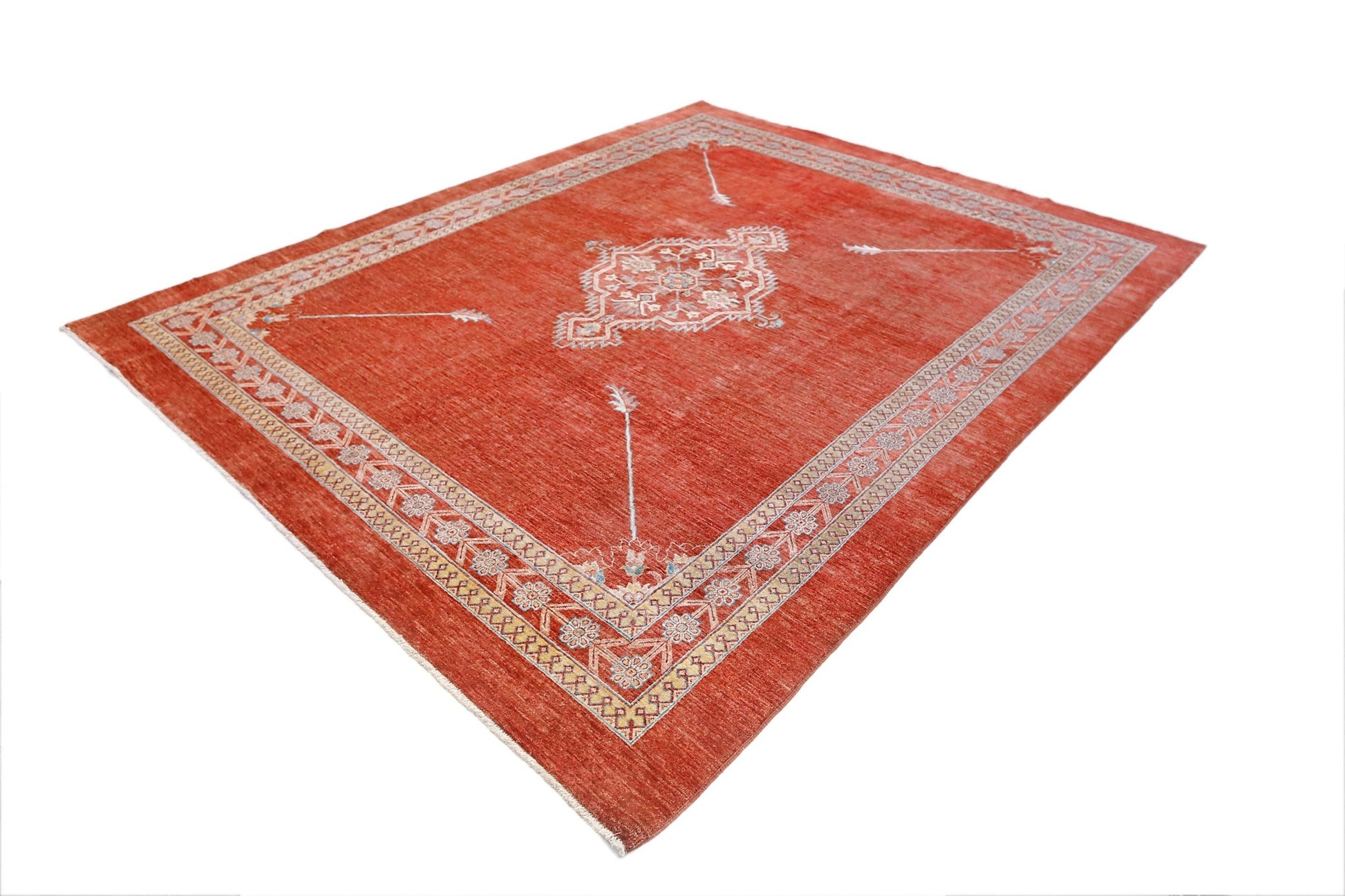 Handmade Traditional Afghan Chobi Rug | 306 x 249 cm | 10'1" x 8'2" - Najaf Rugs & Textile