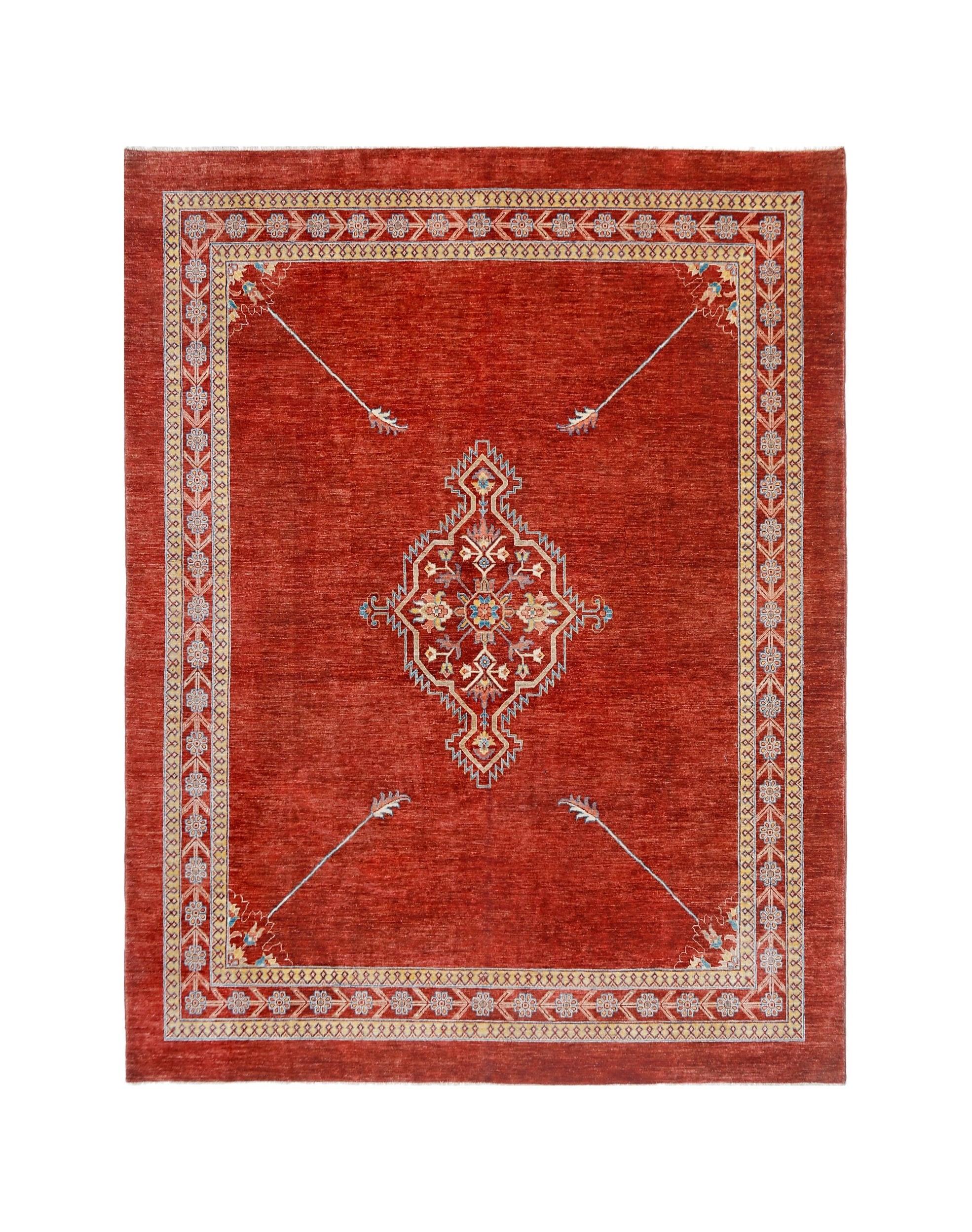Handmade Traditional Afghan Chobi Rug | 306 x 249 cm | 10'1" x 8'2" - Najaf Rugs & Textile