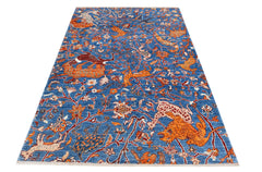 Handmade Afghan Chobi Hunting Rug | 184 x 121 cm | 6'1" x 4' - Najaf Rugs & Textile