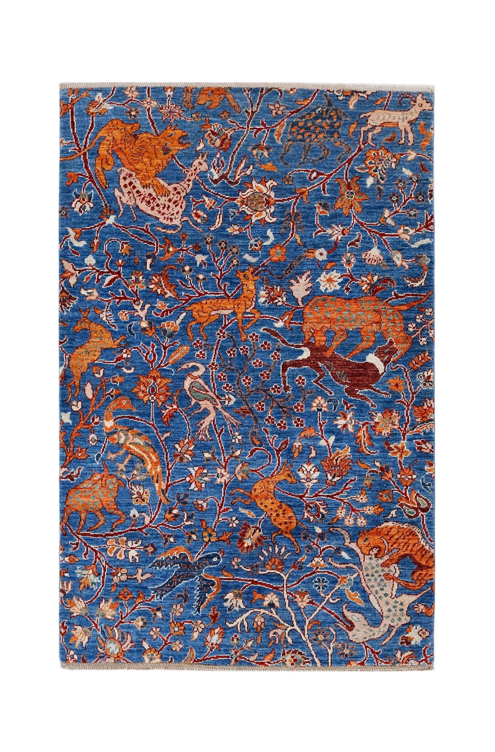 Afghan Chobi Rug – Hunting Scene