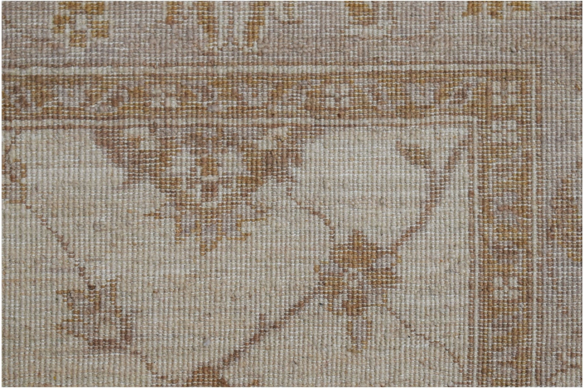 A close-up of a handwoven Afghan Chobi rug featuring traditional floral patterns in earthy tones.
