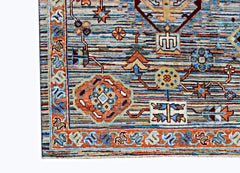 Handmade Afghan Chobi Rug | 235 x 172 cm | 7'9" x 5'8" - Najaf Rugs & Textile